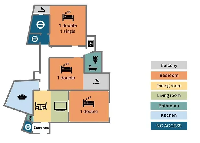 Spacious 3br 1,5bt With 2 Balconies Apartament *